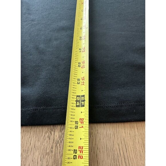 NEW Lauren Ralph Lauren W's Sz M Top Cuffed Short Sleeve Black Gold Zip Accent - Picture 10 of 11